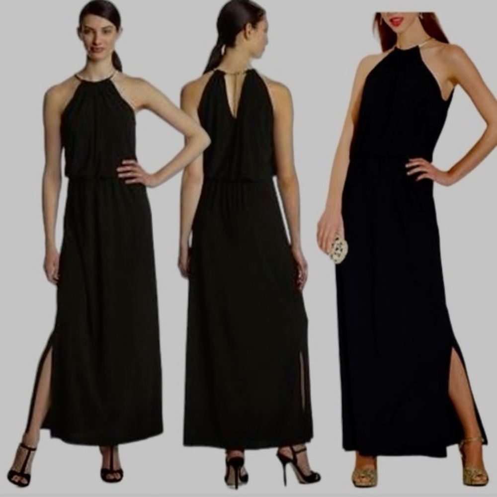 J.B.S. Black Sleeveless Maxi Dress